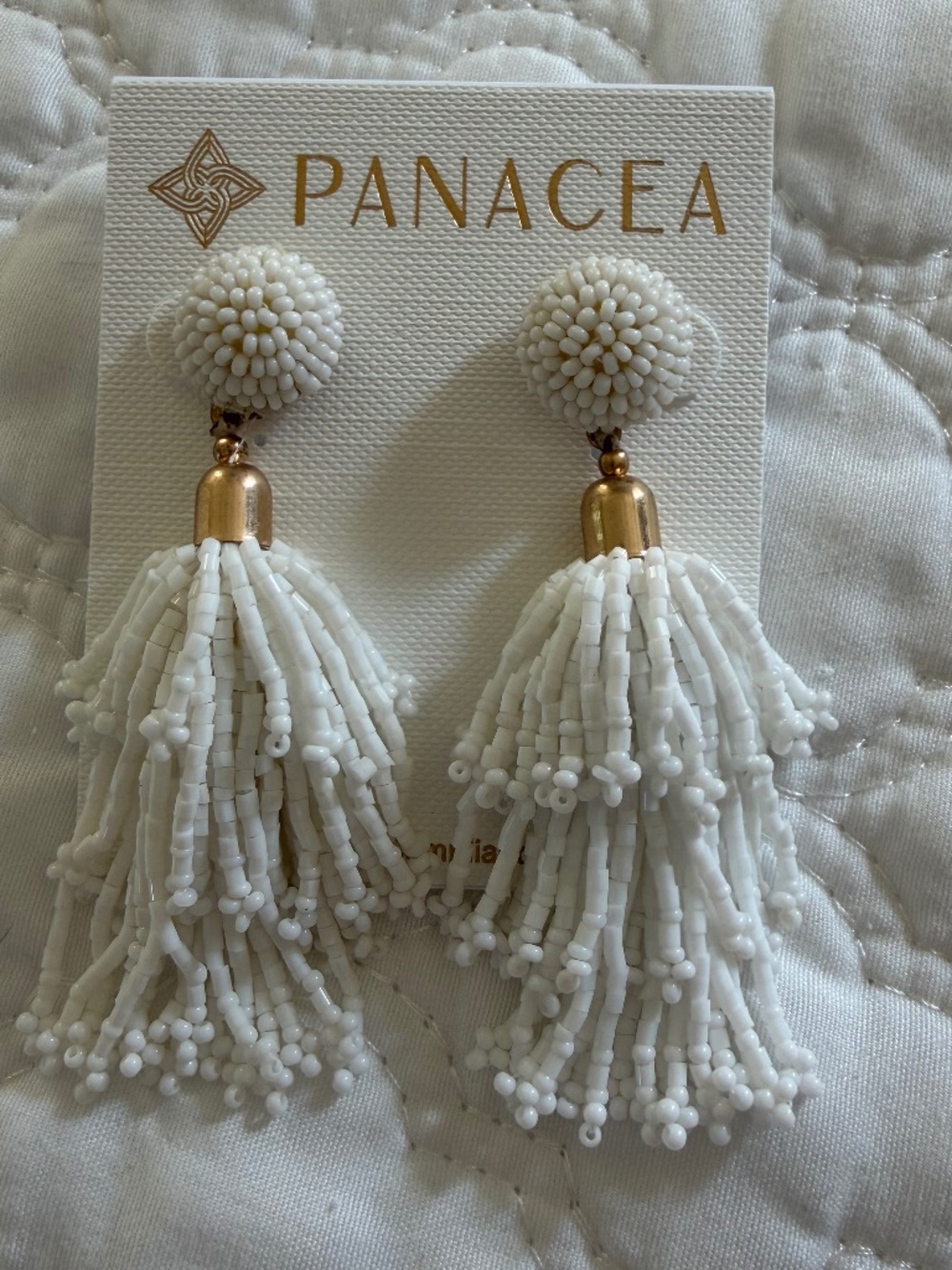 Panacea Beaded Tassel Earrings